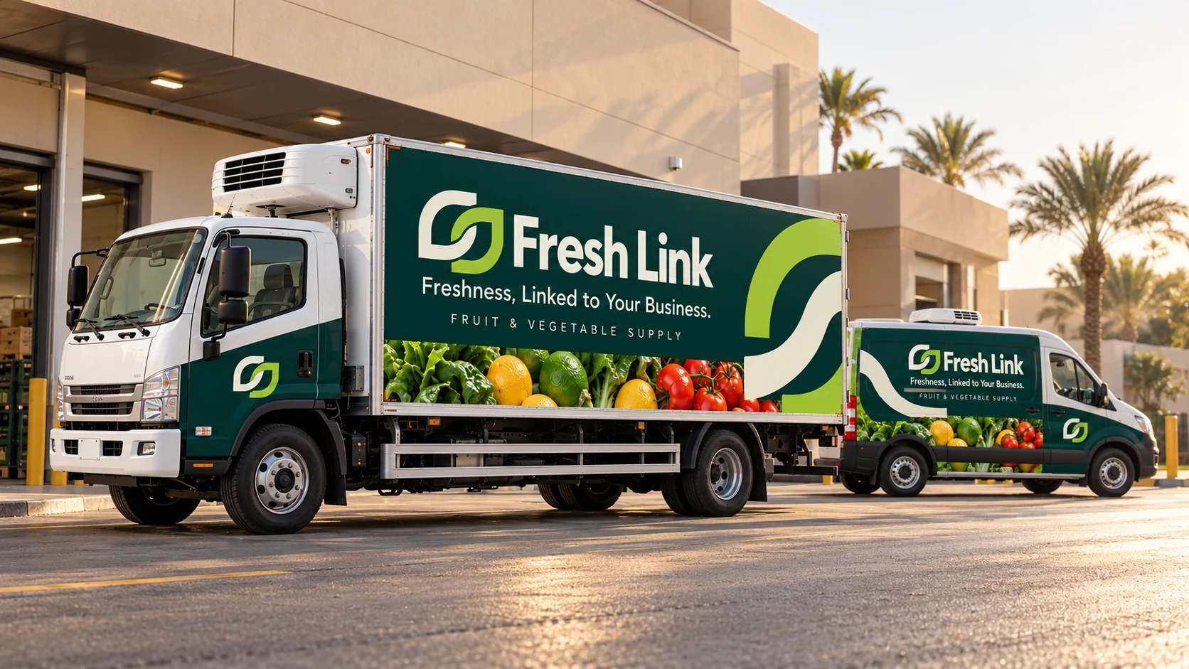 Fresh Link branded refrigerated fleet